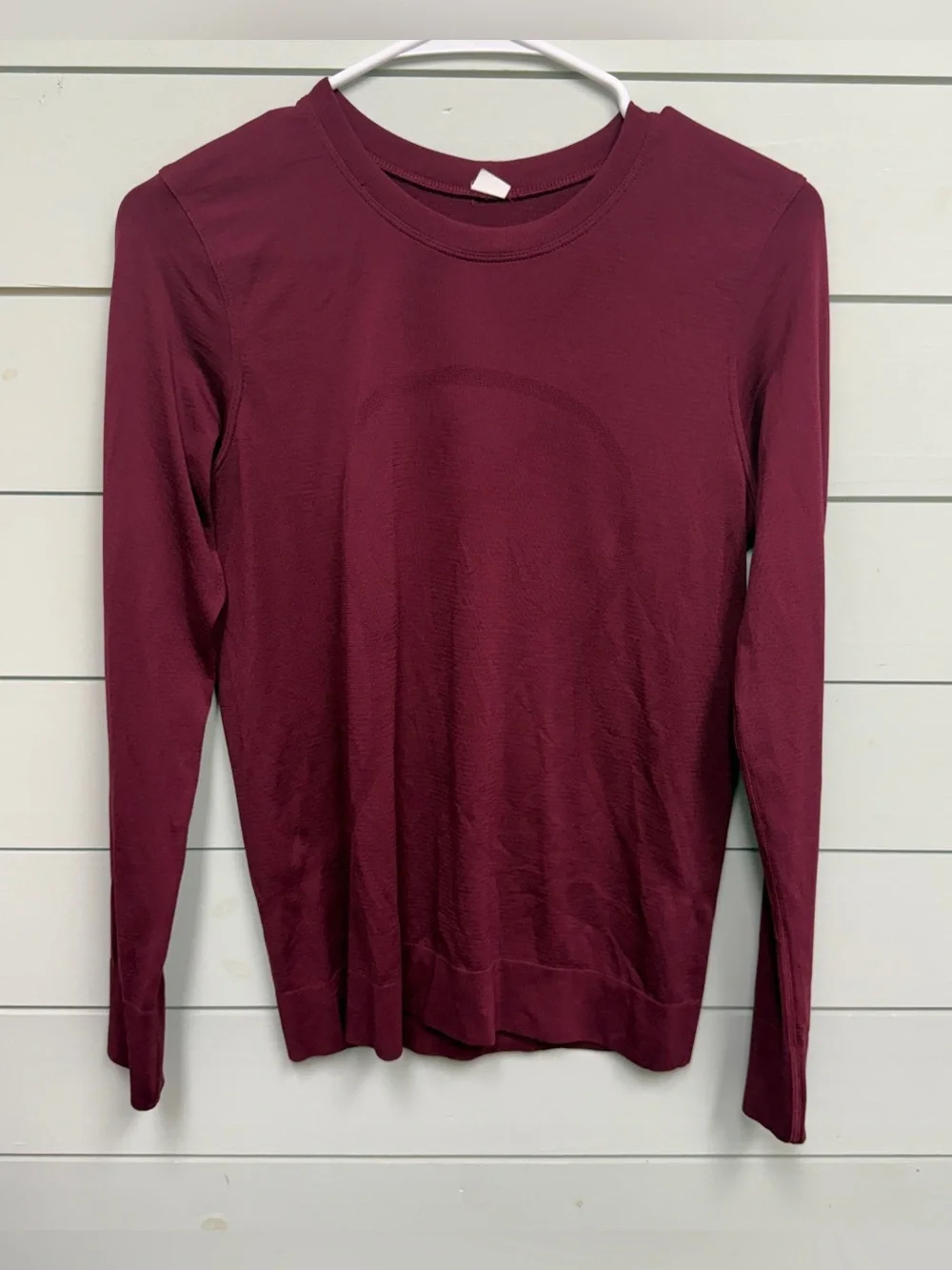 Lululemon relaxed fit swiftly long sleeve shirt maroon purple women’s size 4